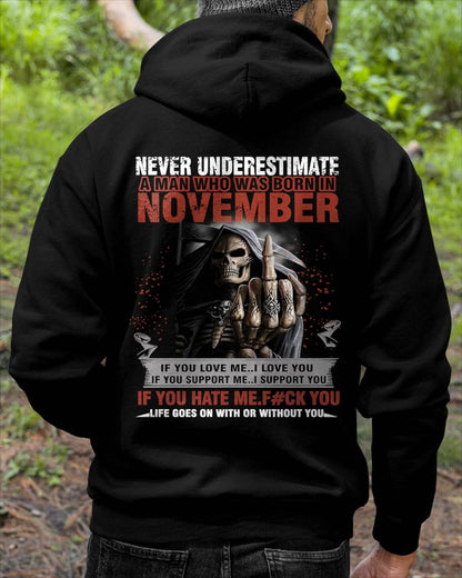 NOVEMBER - NEVER UNDERESTIMATE T-SHIRT - NTTD11 (SKU08-46-11)