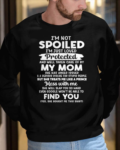 SPOILED SON - PERFECT GIFT FOR YOUR SON - GIFT FROM MOM - NTTD00 (SKU11-31-00)