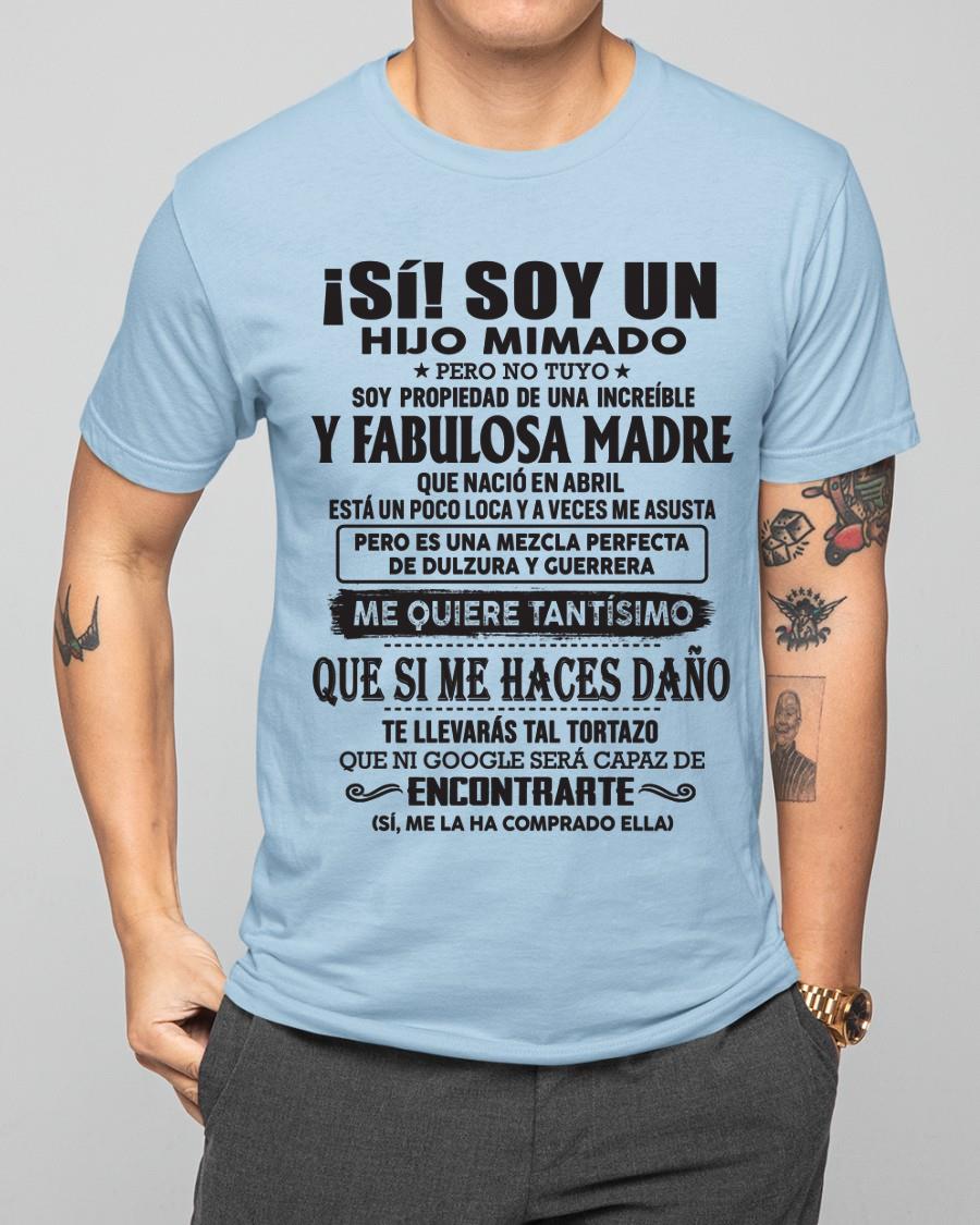 Madre increíble nació en abril – Regalo especial para hijo – T04 (SKU06-12)