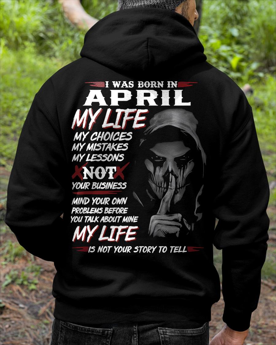 APRIL - MY LIFE MY CHOICES - UNIQUE BIRTHDAY GIFT FOR MEN - NTTD04 (SKU08-36-04)