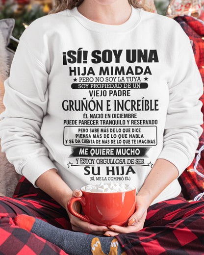 Padre nacido en Diciembre - Regalo especial para hija - TBN - T12 (Sku.TbnA16-12)