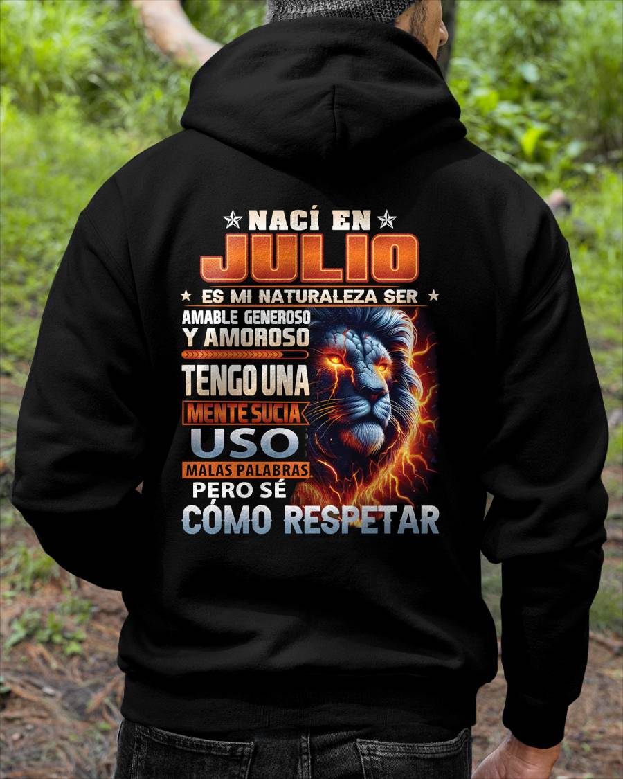 JULIO - MENTE SUCIA PERO SÉ RESPETAR - REGALO DE CUMPLEAÑOS PARA HOMBRES - NTTD07sp (SKU10-68-07)