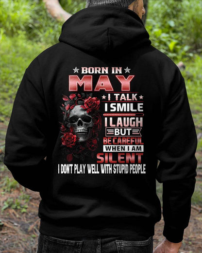 MAY - BE CAREFUL WHEN I'M SILENT - BIRTHDAY T-SHIRT FOR MEN - NTTD05 (SKU10-69-05)