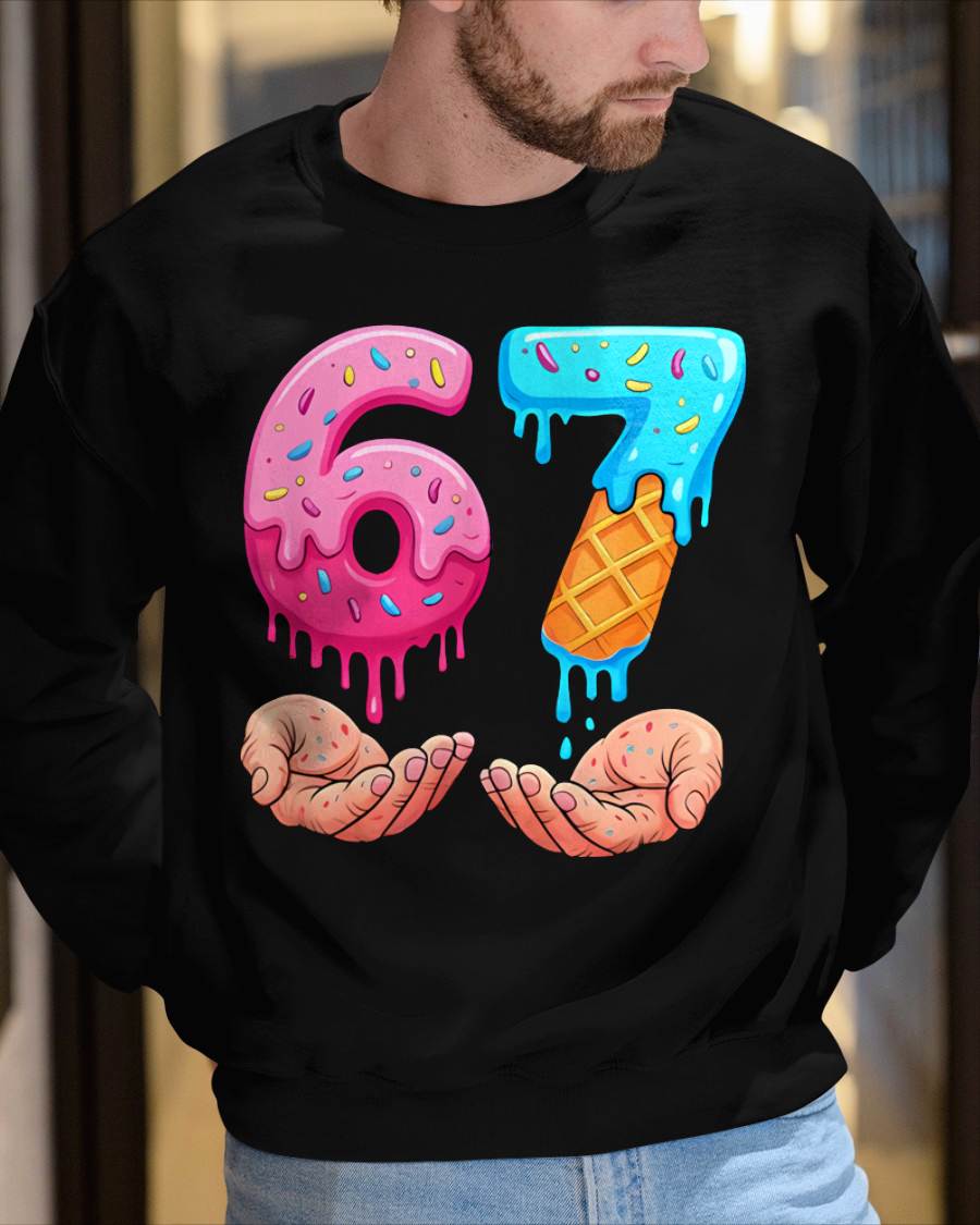 ICE CREAM 6 7 - UNISEX MEME T-SHIRT - NTTD00