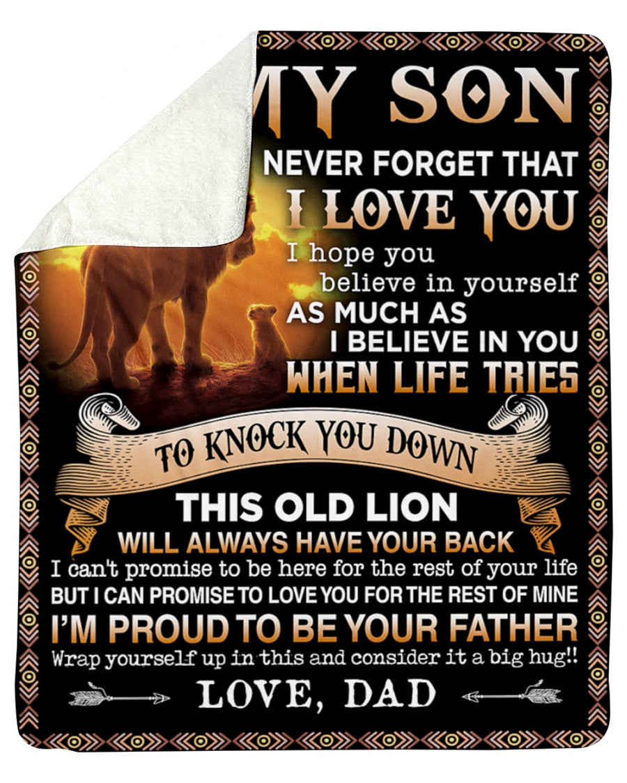 To my Son Love, dad - Blanket (SKUB-NTTD-03)