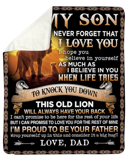 To my Son Love, dad - Blanket (SKUB-NTTD-03)