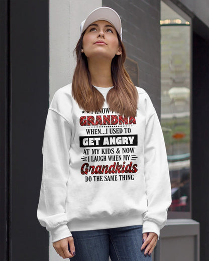 KNOW I'M A GRANDMA WHEN... I USED TO GET ANGRY AT MY KIDS & NOW I LAUGH WHEN MY GRANDKIDS DO THE SAME THING - from grandma NTTD00 (SKU07-111)