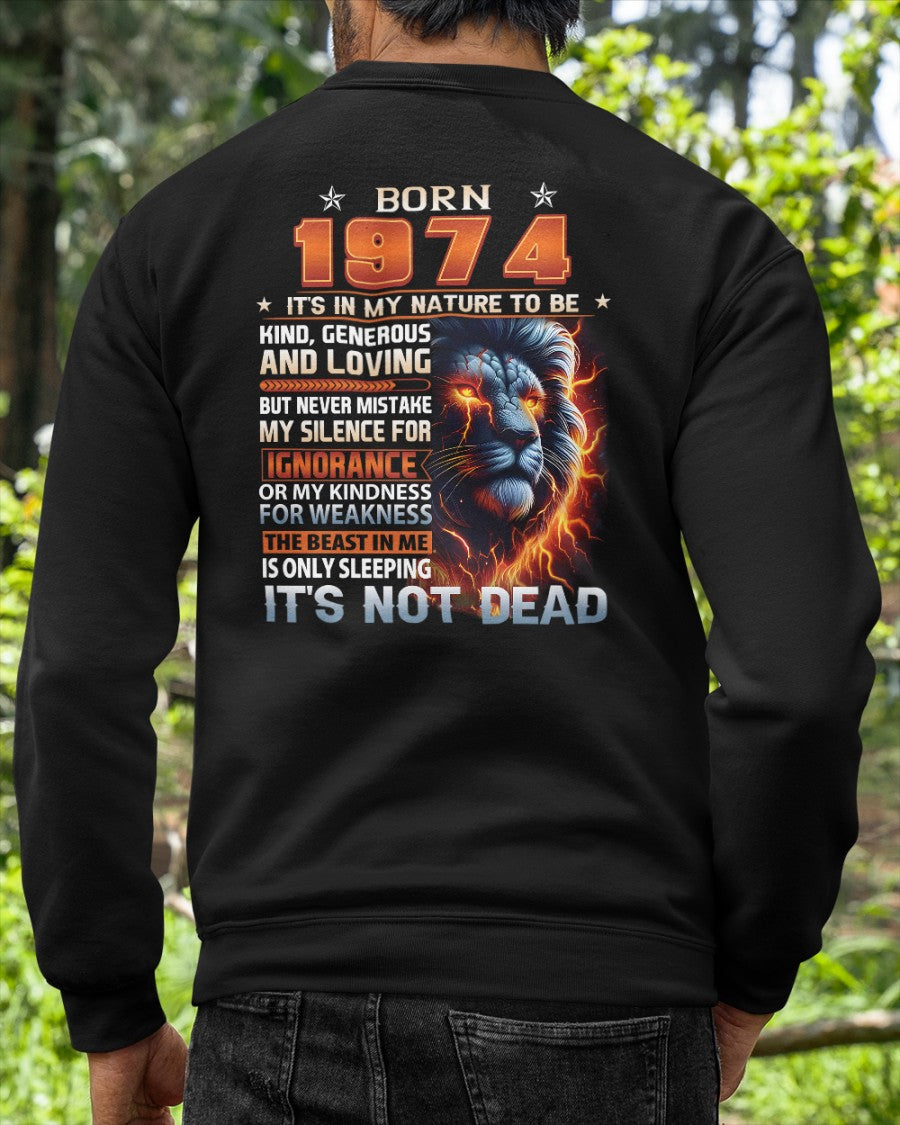 1974 Legend T-Shirt – Kind, Loving, Not Weak Us1974 (SKU07-103-74)