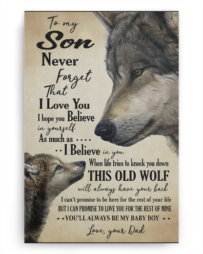 CANVAS FOR SON - BEST GIFT FROM DAD - NTTD00 (SKU2605-53)