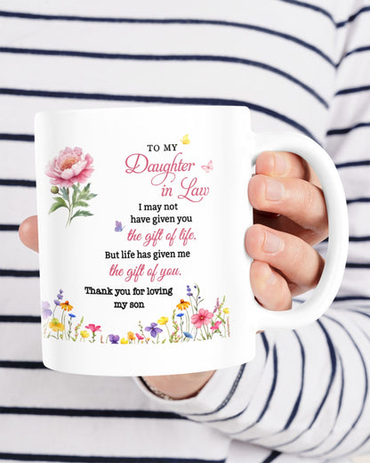 BEAUTIFUL MUG FOR DAUGHTER IN LAW - GIFT FROM MOM NTTD00 (SKU2607-33)