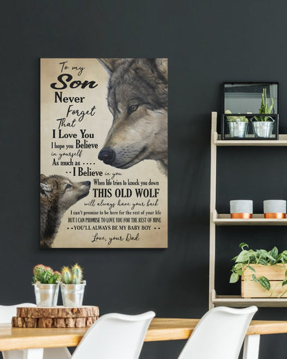 CANVAS FOR SON - BEST GIFT FROM DAD - NTTD00 (SKU2605-53)