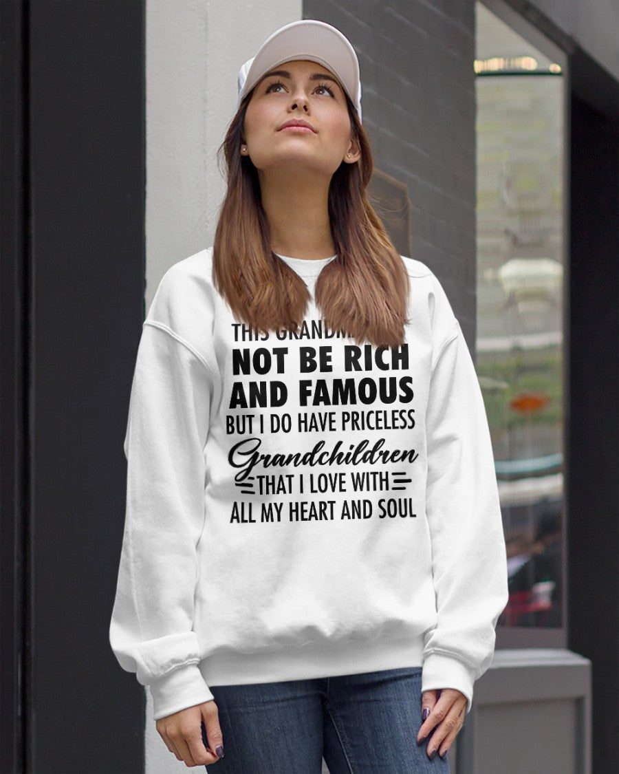 THIS GRANDMA MAY NOT BE RICH AND FAMOUS BUT I DO HAVE PRICELESS Grandchildren - from grandma NTTD00