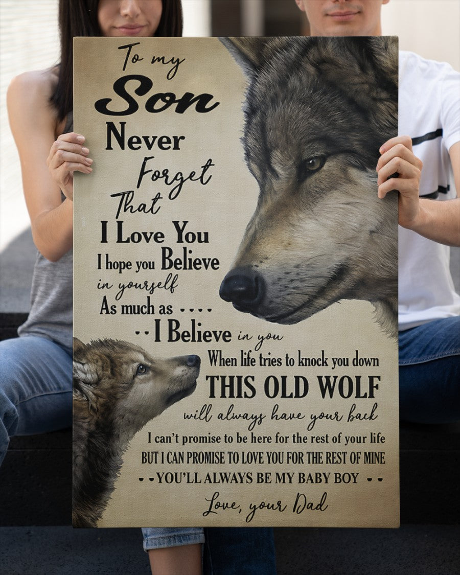 CANVAS FOR SON - BEST GIFT FROM DAD - NTTD00 (SKU2605-53)