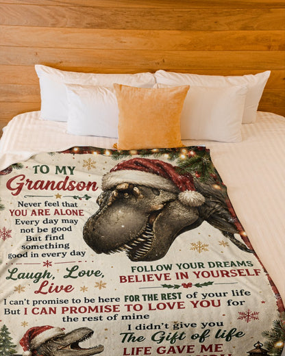 BLANKET FOR GRANDDAUGHTER – COMFORT & WARMTH GIFT FROM GRANDPA  Sherpa Fleece Quilt Blanket NTTD00 (SKU2607-154)