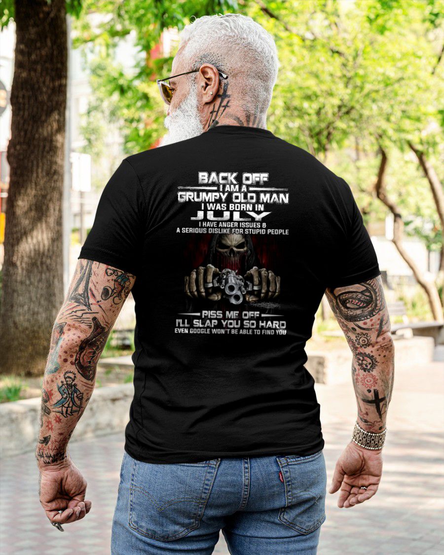 JULY - GRUMPY OLD MAN - BIRTHDAY T-SHIRT FOR MEN - NTTD07 (SKU09-109-07)