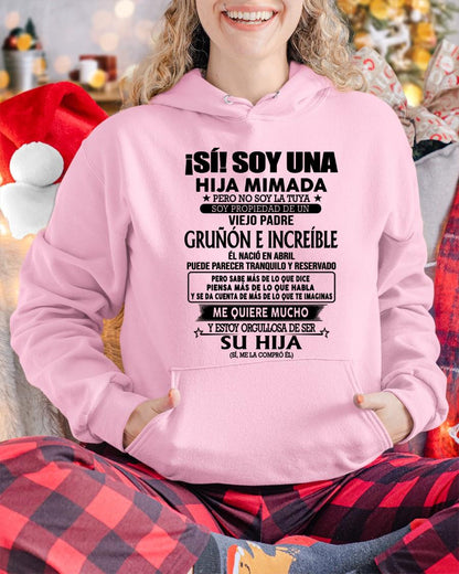 (Abril) Padre Increíble - Regalo especial para hija - T04 (Sku.TbnA16)