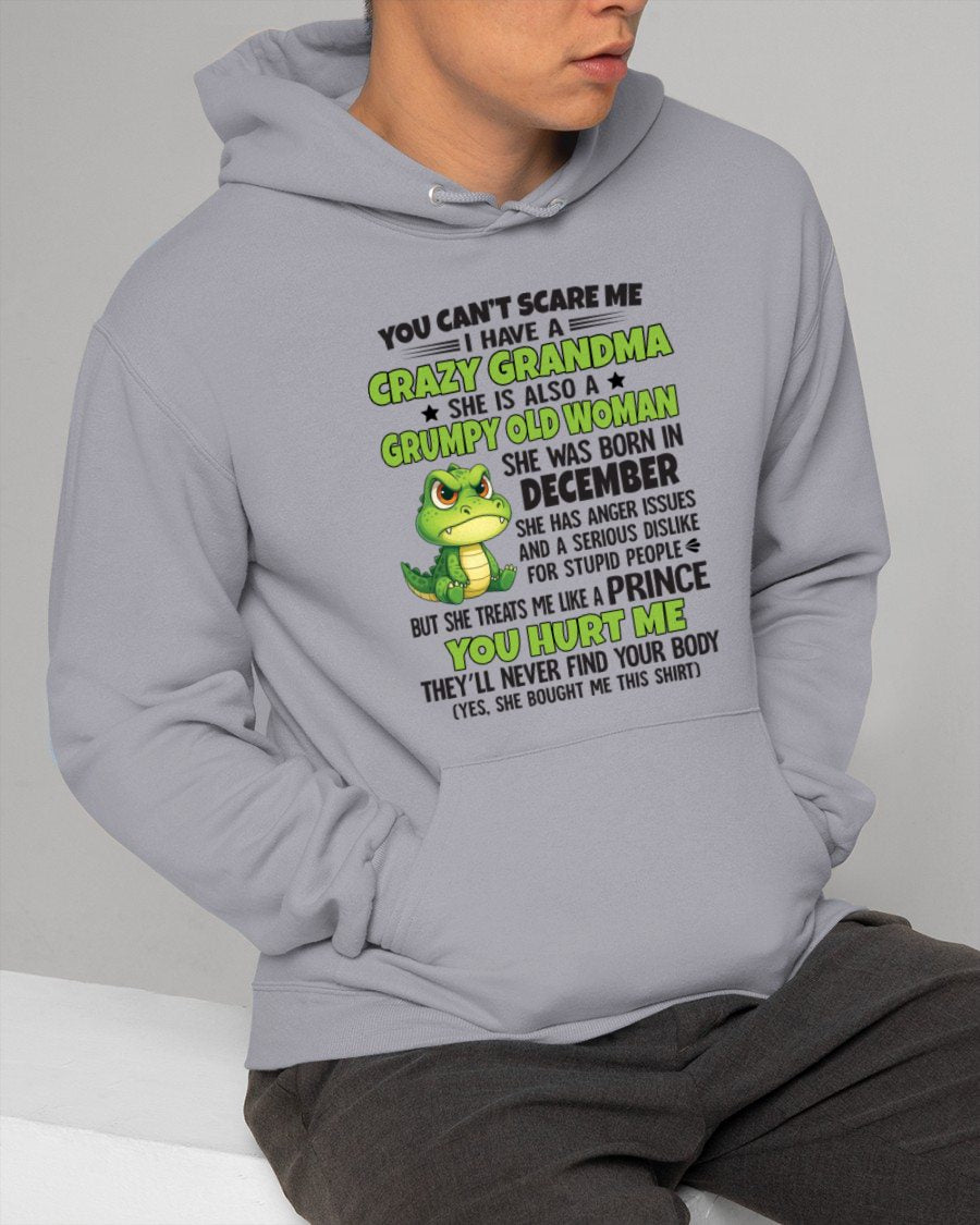 DECEMBER - YOU CAN'T SCARE ME - FOR GRANDSON - GIFT FROM GRANDMA - NTTD12 (SKU09-85-12)