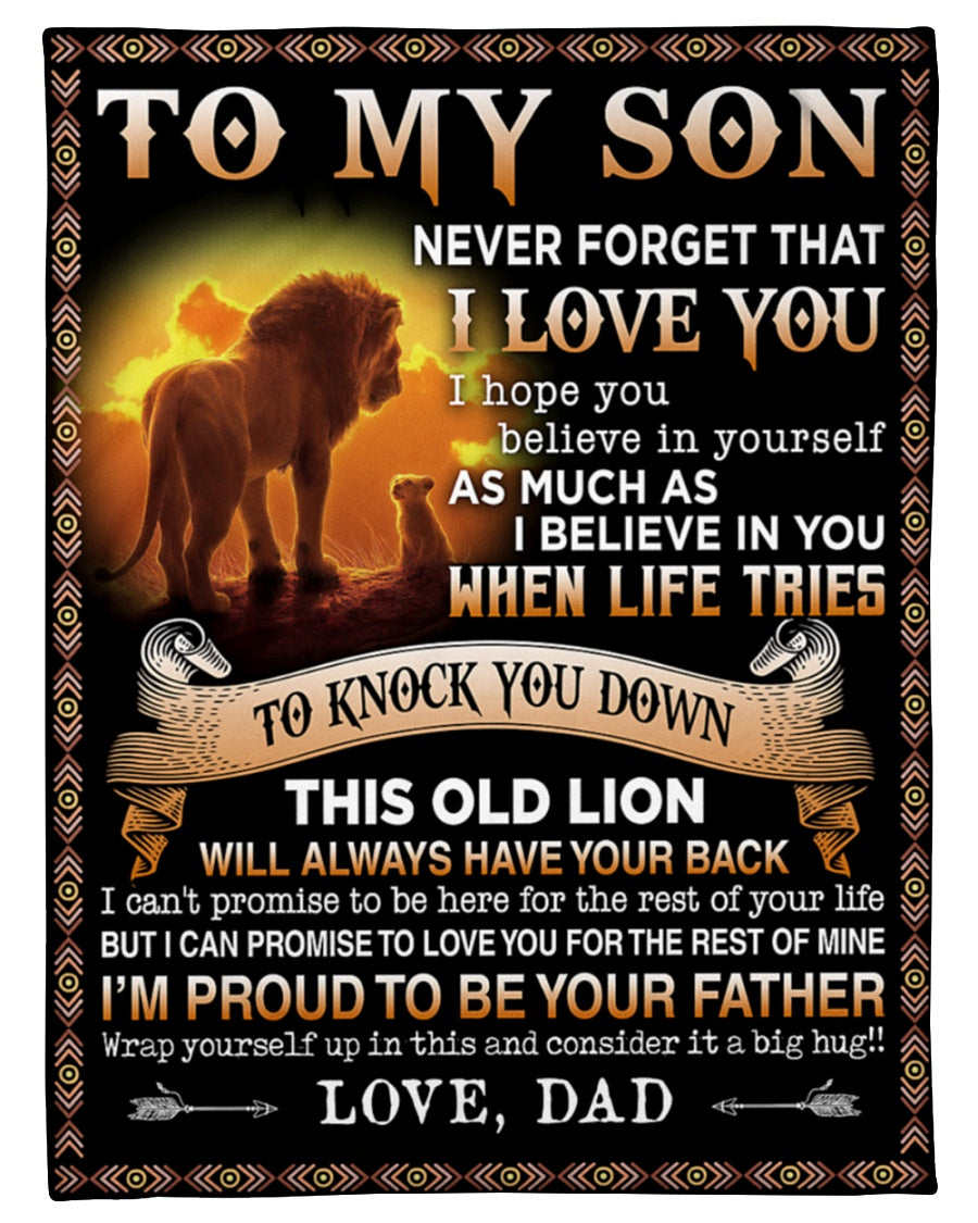 To my Son Love, dad - Blanket (SKUB-NTTD-03)
