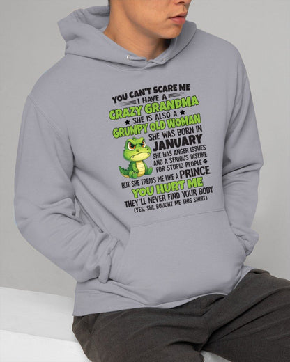 JANUARY - YOU CAN'T SCARE ME - FOR GRANDSON - GIFT FROM GRANDMA - NTTD01 (SKU09-85-01)