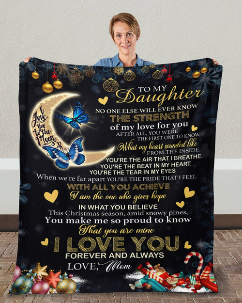 Special Gift For Your Daughter Blanket From Mom (SKU-CHAU-B09)