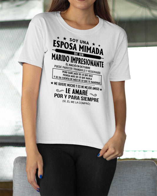 Octubre Marido Impresionante - Regalo especial para Esposa - T10 (Sku.Tbn16)