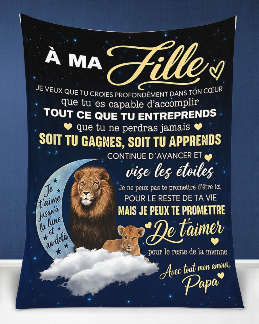 Couverture Cadeau Spéciale Pour Ta Fille - De Papa (SKU2610-79)
