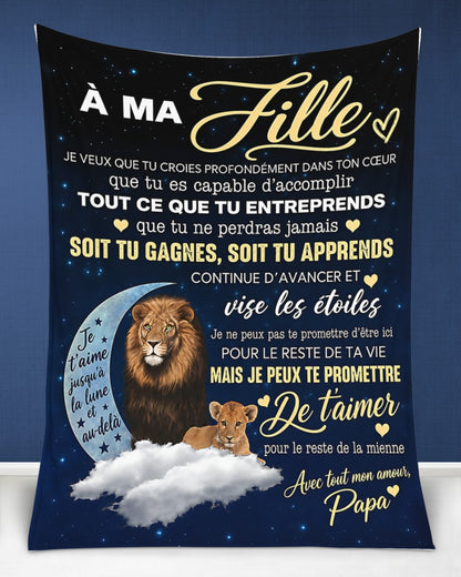 Couverture Cadeau Spéciale Pour Ta Fille - De Papa (SKU2610-79)