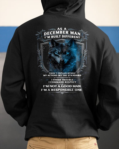 DECEMBER - BUILT DIFFERENT - BIRTHDAY T-SHIRT FOR MEN - NTTD12 (SKU12-301-12)
