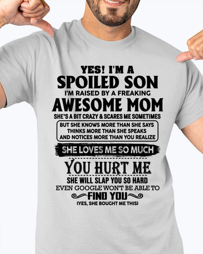 SPOILED SON T-SHIRT - GIFT FROM MOM - NTTD00 (SKU-SPW-00)