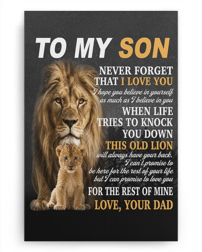 CANVAS FOR SON - BEST GIFT FROM DAD - NTTD00 (SKU2605-52)