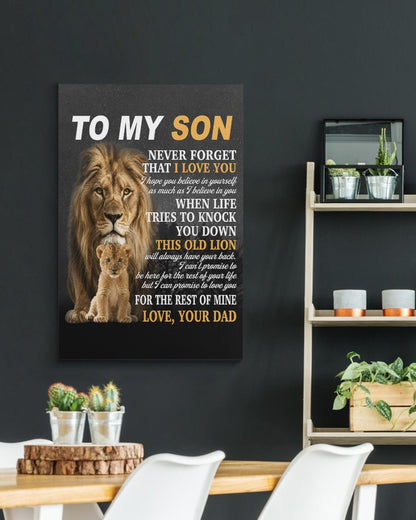 CANVAS FOR SON - BEST GIFT FROM DAD - NTTD00 (SKU2605-52)