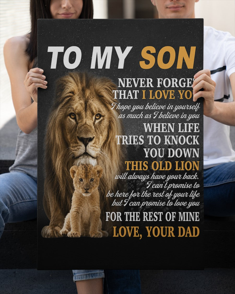 CANVAS FOR SON - BEST GIFT FROM DAD - NTTD00 (SKU2605-52)