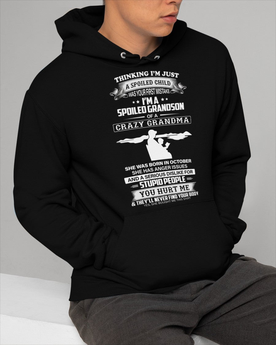 Spoiled by Grandma Shirt October Edition – From Grandma to Grandson NTTD10 (SKU-GMS2-10)