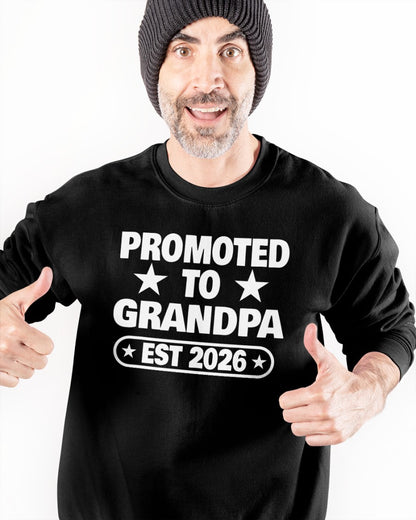 PROMOTED TO GRANDPA EST 2026 - T-SHIRT FOR GRANDPA - NTTD00