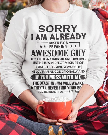 I’M ALREADY TAKEN T-SHIRT – GIFT FROM BOYFRIEND NTTD00 (SKU08-31-00)