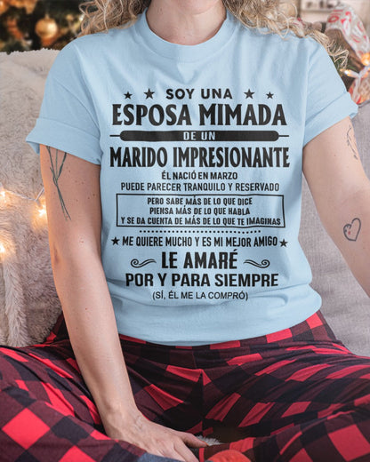 Marzo Marido Impresionante - Regalo especial para Esposa - T03 (Sku.Tbn16)