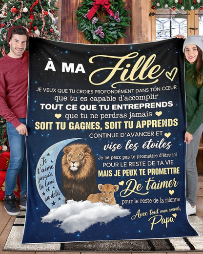 Couverture Cadeau Spéciale Pour Ta Fille - De Papa (SKU2610-79)