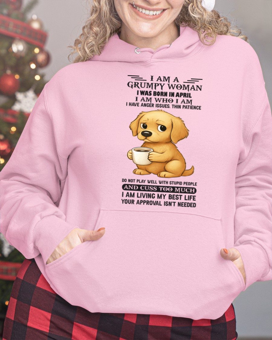 APRIL - GRUMPY WOMAN - BIRTHDAY GIFT FOR WOMEN - NTTD04 (SKU-GWD-04)