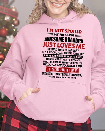 JANUARY - MY FREAKING AWESOME GRANDPA JUST LOVES ME - GIFT FROM GRANDPA - NTTD01 (SKU09-127-01)