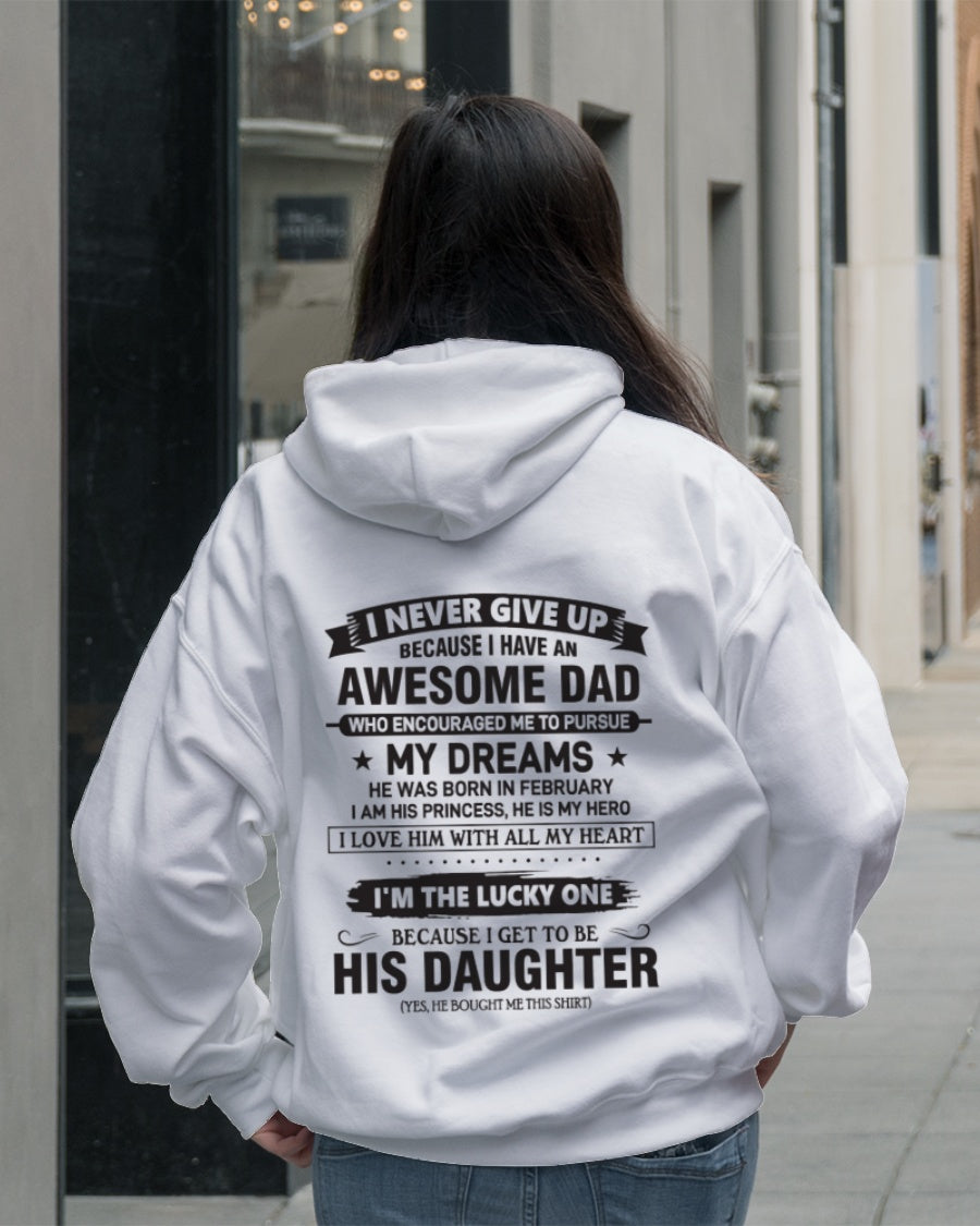 Awesome Dad T-Shirt February Edition – Gift for Daughter NTTD02 (SKU08-18-02)