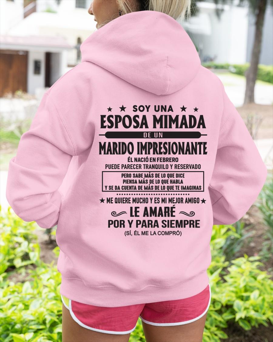 Febrero - Soy una Esposa mimada de un Marido impresionante - Regalo especial para tu esposa - T02 (SKU05-101-02)