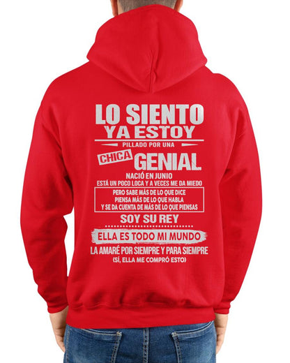 Junio - Chica genial nació en junio - Regalo especial para novio - Black - T06 (SKU05-80-06)