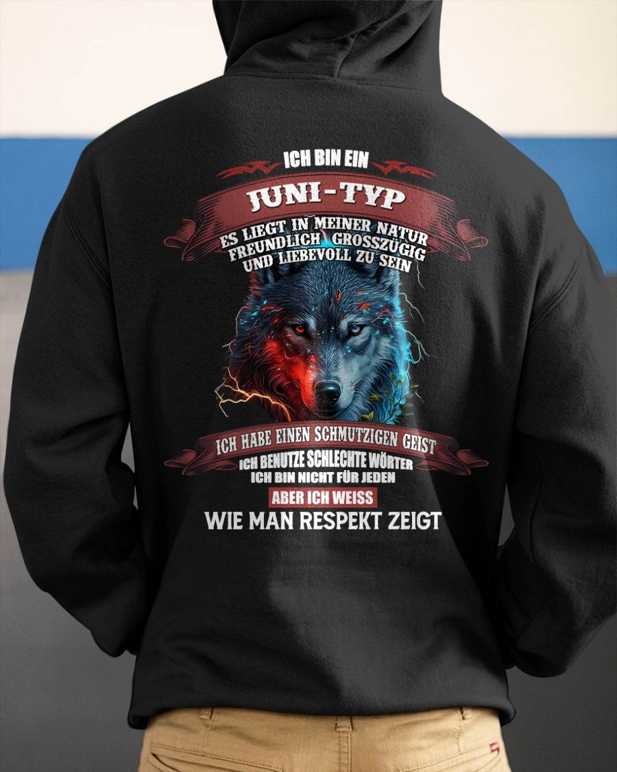 JUNI - ICH WEISS, WIE MAN RESPEKT ZEIGT – GEBURTSTAGS-T-SHIRT FÜR MÄNNER - NTTD06 (SKU2605-219-06)