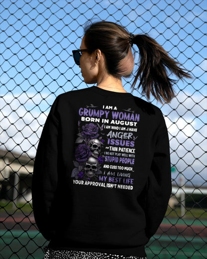 AUGUST - GRUMPY WOMAN - BIRTHDAY GIFT FOR WOMEN - NTTD08 (SKU10-08-08)