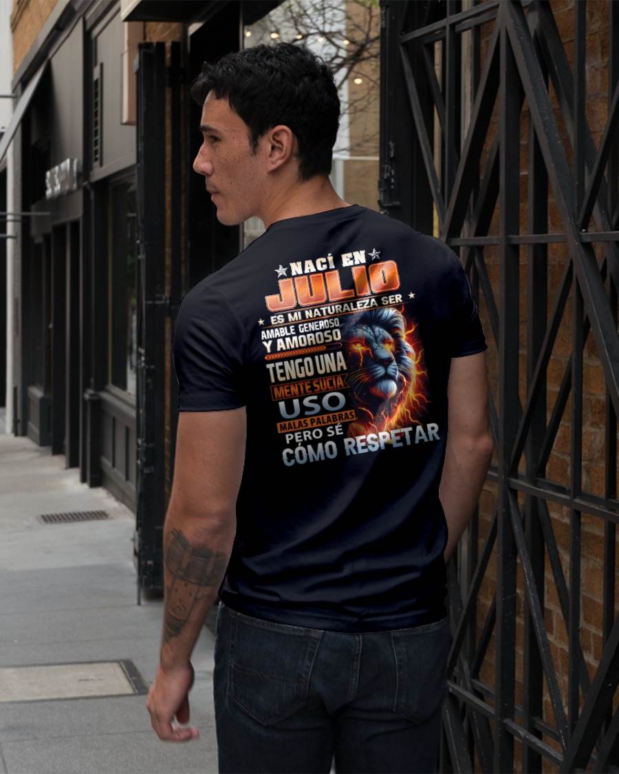 JULIO - MENTE SUCIA PERO SÉ RESPETAR - REGALO DE CUMPLEAÑOS PARA HOMBRES - NTTD07sp (SKU10-68-07)