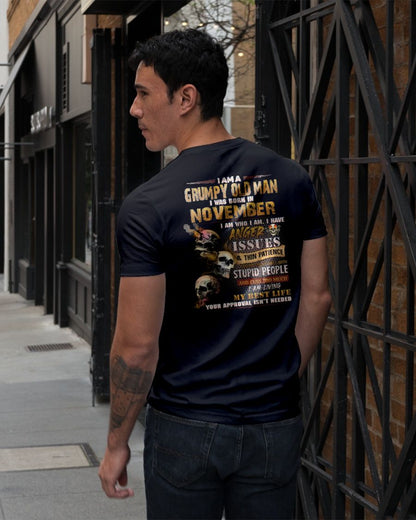 NOVEMBER - GRUMPY OLD MAN - BIRTHDAY T-SHIRT FOR MEN - NTTD11 (SKU08-67-11)
