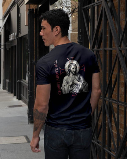 CHRIST ABOVE ALL  - CHRISTIAN T-SHIRT - FOR MEN NTTD00 (SKU2608-137)