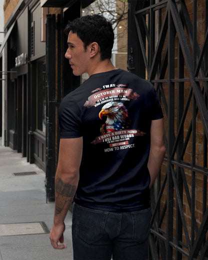 OCTOBER - KNOW HOW TO RESPECT - BIRTHDAY T-SHIRT FOR MEN - NTTD10 (SKU12-311-10)