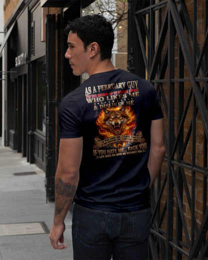 FEBRUARY - I'M TOO GROWN UP TO WORRY ABOUT - PREMIUM DTG PRINT - BIRTHDAY T-SHIRT FOR MEN - NTTD02 (SKU2604-140-02)