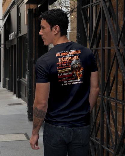 DÉCEMBRE – VIEIL HOMME GRINCHEUX – T-SHIRT D’ANNIVERSAIRE POUR HOMME - frNTTD12 (SKU26T-01167-12)